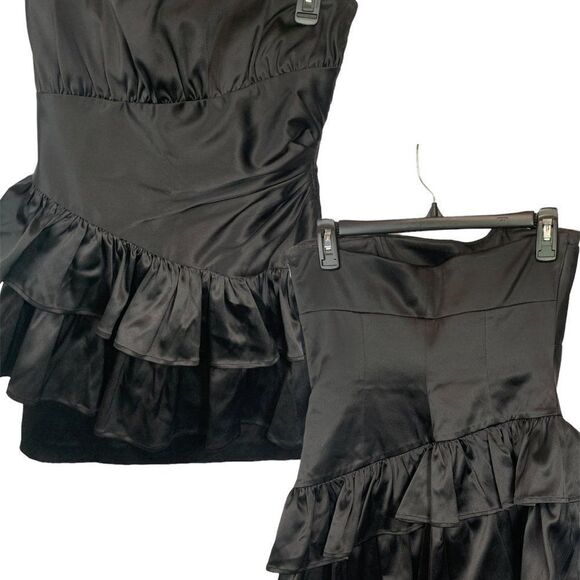 Laundry by Design Strapless Ruffle Mini Dress - Picture 1 of 11